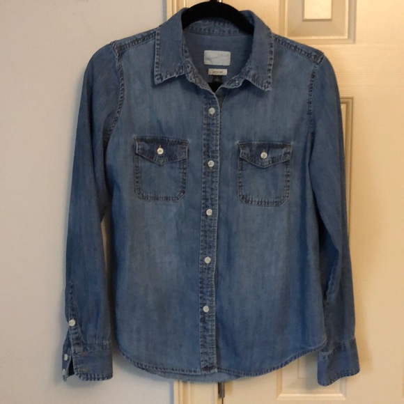 Universal Thread Tops - Universal Thread Denim Shirt with Pockets